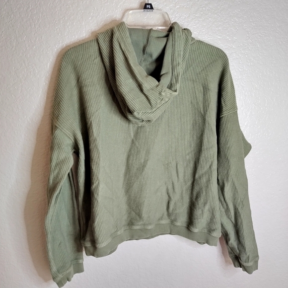 Aerie New Love Corded Cropped Pullover Hoodie sz M - Picture 5 of 8